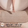 Dunzy Waffle Bath Mat Set of 2 Boho Bathroom Rugs