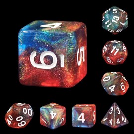Dragon Scale Aurora 7-Dice Set