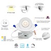 Adetu 4 inch Gimbal led recessed Light, 360°+90° Adjustable Directional