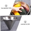 Gadpiparty 1 PC Stainless Funnel Durable Home Coffee Dripper Tea