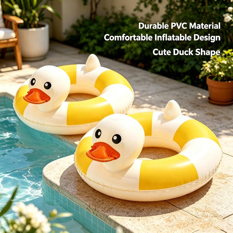 2PCS 35IN Pool Swim Ring Inflatable Pool Floats Water Fun