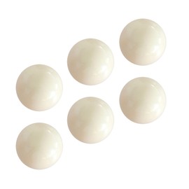 DOJA Barcelona Table football balls, 34 mm, pack of 6, white football table ball, table football balls, mini football balls, table football professional / children's football ball, balls football