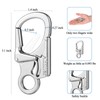 Ahiller Carabiner Keychain Clips, Durable Spring-Loaded Gate, Alloy D Ring