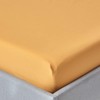 HOMESCAPES Mustard Yellow Deep Fitted Sheet (12”) Super King 200
