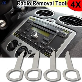 AUTOZOCO 4 Pcs Car Stereo Car Radio Removal Tool Car Radio Removal Tool