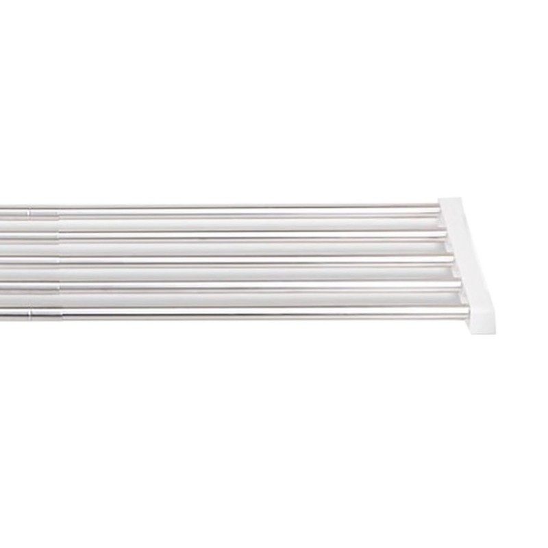 Expandable Closet Storage Rack 25‑40cm Adjustable 24cm Wide Stainless Steel
