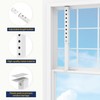 Adjustable Window Security Bars (White-1PCS, 9.8-16.7In)