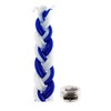 12 Havdalah Sets of Braided Blue and White Candles with