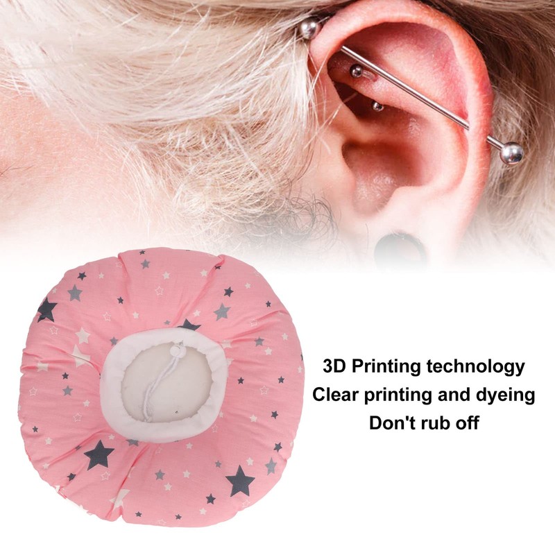 Piercing Ear Pillow, Doughnut Shape Pillow, Ear Pillow with Ear