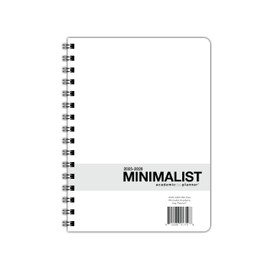 Dated Minimalist DayPlanner - 12 Monthly Calendar Overview, to-do Lists, Weekly and Daily Planning (6.625 by 9 inches), 2025-2026 Minimalist