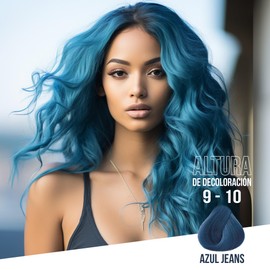 KÜÜL - Color System Funny Colors Tinte Semipermanente Cabello Color Azul Jeans 90 ml, con Aceite de Coco, Filtro UV y Colágeno, Prolonga Intensidad del Color, Aporta Hidratación, Brillo y Sedosidad