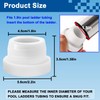 Qloby 4 Pack Pool Ladder Bumpers for Inground Pool, Rubber