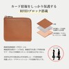 imeetu Mini Wallet, Thin, L-Shaped Zipper, Genuine Leather, Large Capacity,