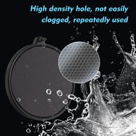 Rise Torrent 3 Inch Nano Air Stone with Case - Silent High Oxygen Bubbler for Aquariums, Fish Tanks & Hydroponic Systems, Small Bubble Diffuser Accessories (Black)