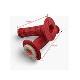 Throttle Handle Grips Housing Clamp and Cable for 50cc 90cc 110cc 125cc Dirt Pit Bike Bike Honda XR50 CRF50 XR70 CRF70 XR80 CRF80 XR100 CRF100 Mini Baja MB165 196cc 5.5hp MB200 200cc 6.5hp (Red)