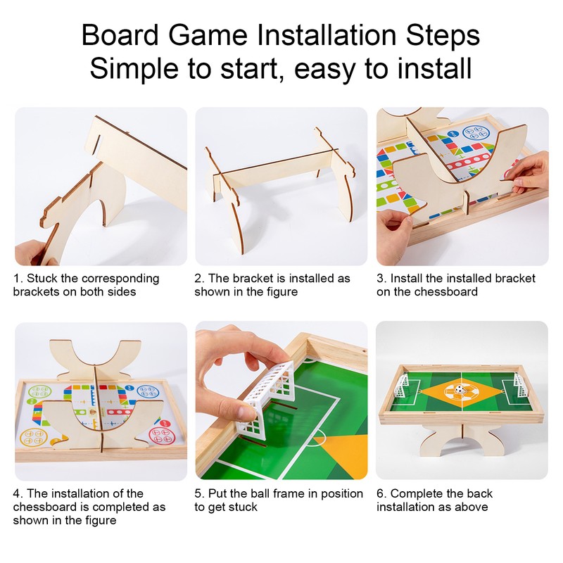 Mini Tabletop Football for Kids Puzzle Fun 2 Player Matchmaking