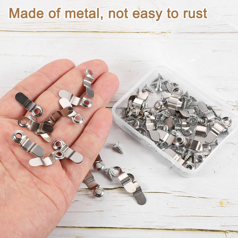 sourcing map 100Pcs Picture Frame Turn Button, Frame Backing Fasteners
