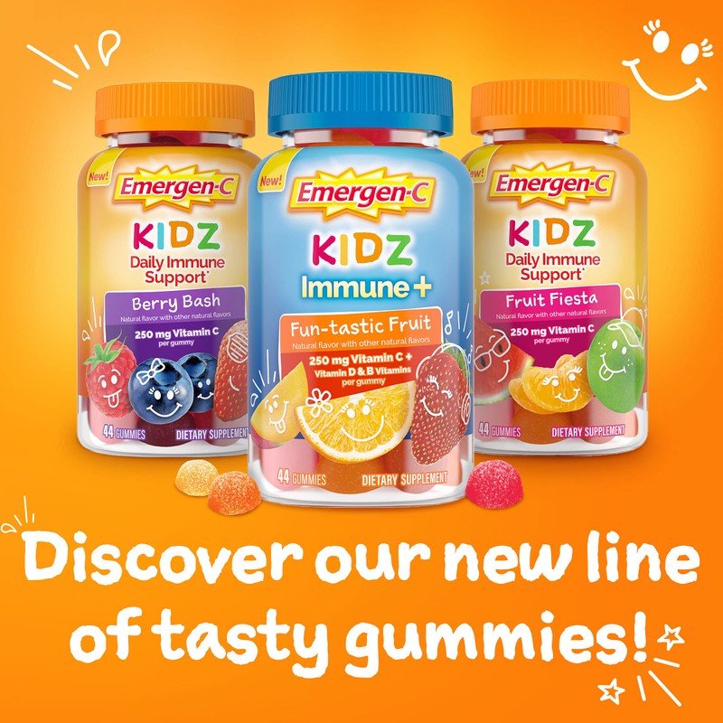 Emergen-C Emergen-C Kidz Daily Immune Support Dietary Supplements, Flavored Gummies