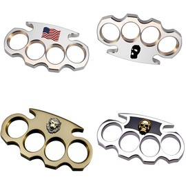 Pack of 4 Decals CAR Sticker Irish Brass Knuckles Decal Vinyl CAR Sticker | Cars Trucks Notebook Computer Laptop | Gold | Metalic, Size 7'' x 4'' inches