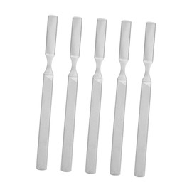 FRCOLOR 5pcs Stainless Steel Nail Files Dual-Sided Polishing Tools for Manicure and Pedicure Professional Nail Care and Salon Use for Natural and Artificial