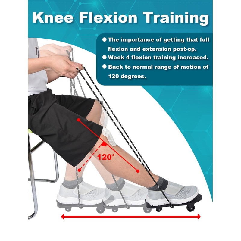 Lamborsafe Knee Glide for Knee Replacement Recovery Aids Kit Knee