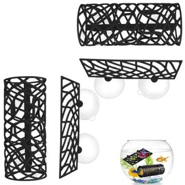 Multipurpose Fish Tank Accessories,Hollow Aquarium Betta Shelter,Betta Sleeping Tube,Space Saving Betta Hammock for Fish,Shrimp etc.(2 Sets)