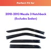 KPY Rain Guards Fit for 2010-2013 Mazda 3 Hatchback, Out-Channel