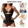 Faja Colombiana Doble Cierre Reloj De Arena Cinturilla Látex