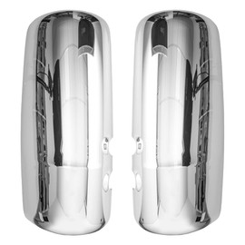 YUANJUFITT Chrome Dood Mirror Covers for Kenworth T680 T880 W990,Rear View Dood Side Mirrors Covers Assembly for Kenworth Semi Trucks Accessories Driver & Passenger Side (A Pair) R226123300