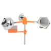 White Solar Sound Light Bird Repeller 360° Rotating Solar Bird