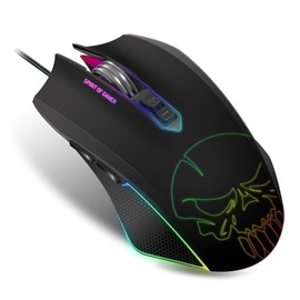 SPIRIT OF GAMER - Gaming Mice ELITE-M40 - LED Backlit 10 Effects + RGB Colours - 6 Resolution Levels - Up to 4000 DPI Max - 5 Customizable Profiles - 7 Programmable Buttons