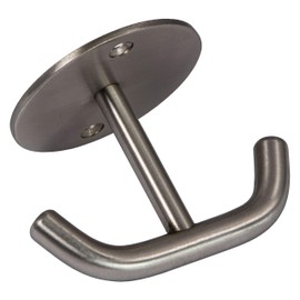 GedoTec® Modern Swivel Hook, Quadruple Hooks, Coat Hooks, Made of Rust-proof Stainless Steel, Model: Major, Rotatable, 4-way Hooks, Clothes Hook, Matt Brushed Stainless Steel, Brand Quality for your Living Area