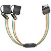 Nilight 4 Way Flat Trailer Y-Splitter Plug and Play Adapter
