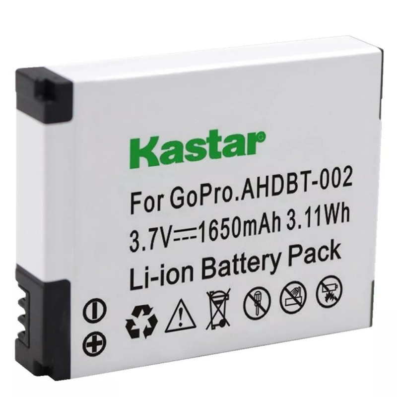 For GoPro 2x Kastar Battery for GoPro AHDBT-001 AHDBT-002 HD