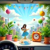 Solar Powered Dancing Hula Girl Figure, Car Dashboard Decoration, Desktop