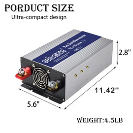 Aeliussine 2000W Pure Sine Wave Inverter-36V DC to 110V 120V AC Power Converter with 4 AC Outlets, 36 Volt Power Inverter for Truck, Rv, Camping, Home, Emergency Power