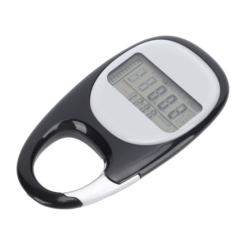 Walking Pedometer Multifunctional Memory Clip On Step Counter For Travel