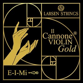 LARSEN STRINGS violin strings Il CANNONE Gold E Soloist carbon steel