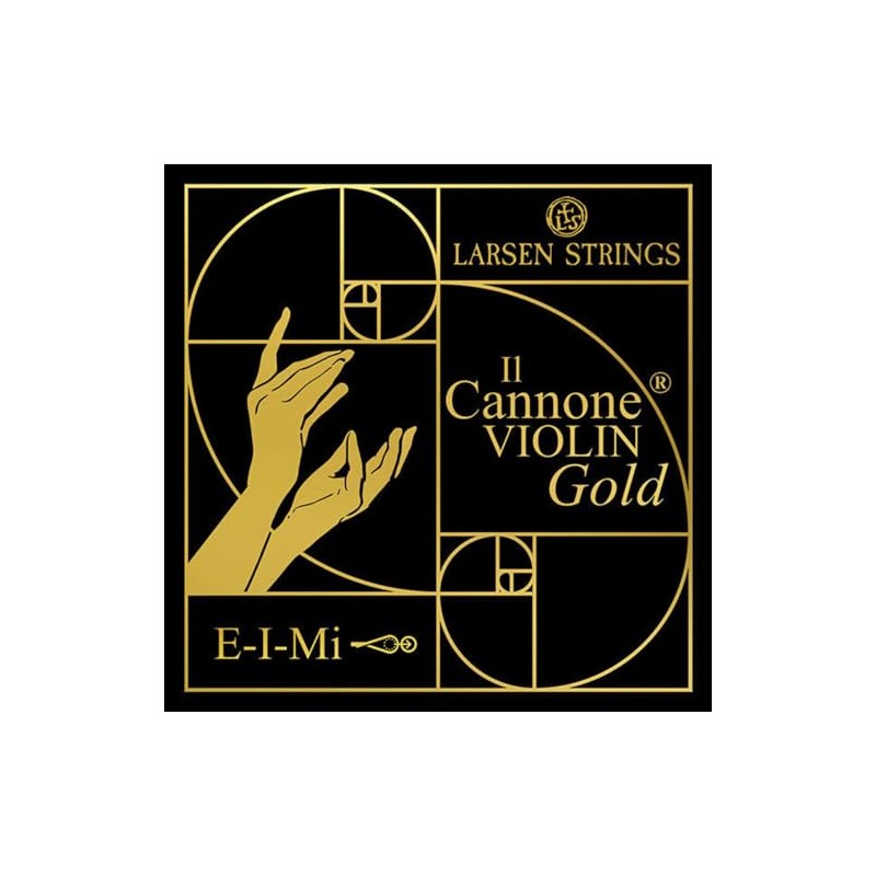LARSEN STRINGS violin strings Il CANNONE Gold E Soloist carbon
