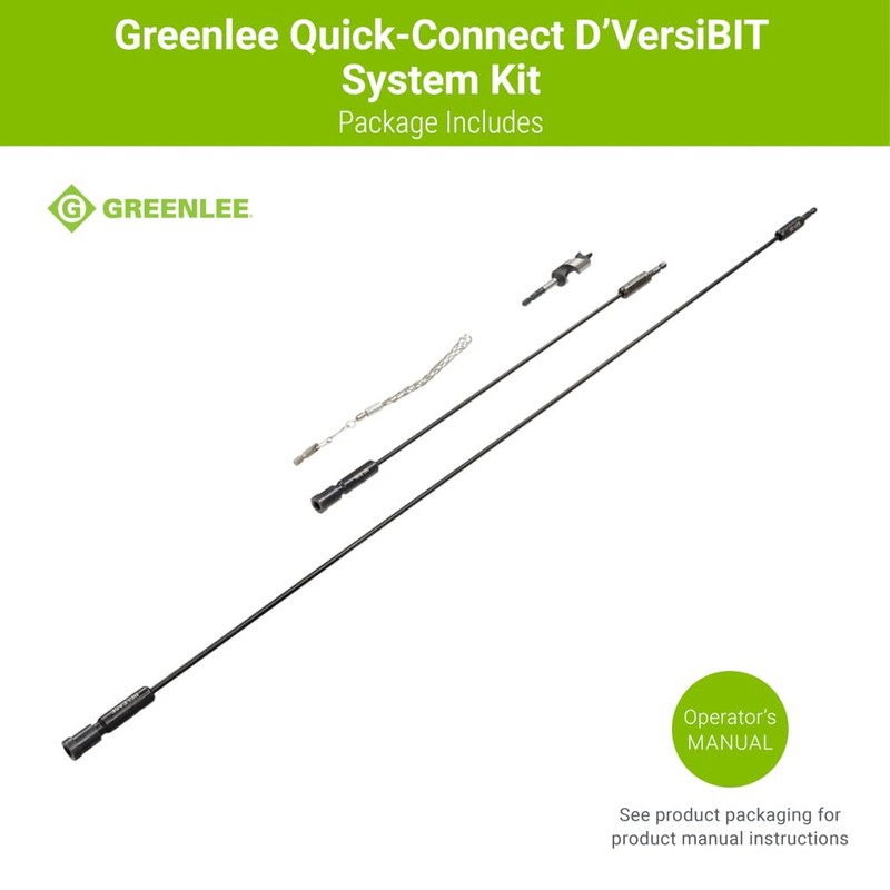 Greenlee 921 Quick Change D'VersiBIT 4-Piece Flexible Drill Extension Kit