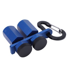 Stair Gauge, Metal Stair Gauge, Fine Workmanship, Robust, Hexagon, Flat, Multifunctional for Rafter Layout (Blue)