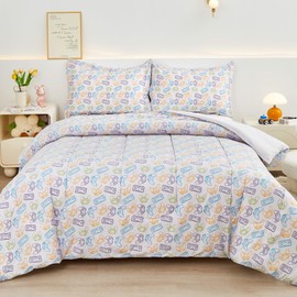 Viviland Gamer Twin Comforter Set for Kids Boys Teens, Game Contoller Twin Comforter with Pillow Sham, Soft Comfortable Machine Washable (Video Game)