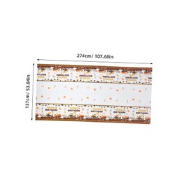 Cabilock Enhance Party Ambiance Plastic Construction Tablecloth Waterproof Yellow Suitable for All Occasions Indoor/Outdoor