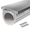 Garage Door Seals Bottom Rubber with Pre-drilled Aluminum Track Retainer