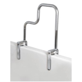 Carex Health Brands Tri-Grip Bathtub Safety Rail Carex Grab Bar Tub Chrome  B20200 Bathroom NEW