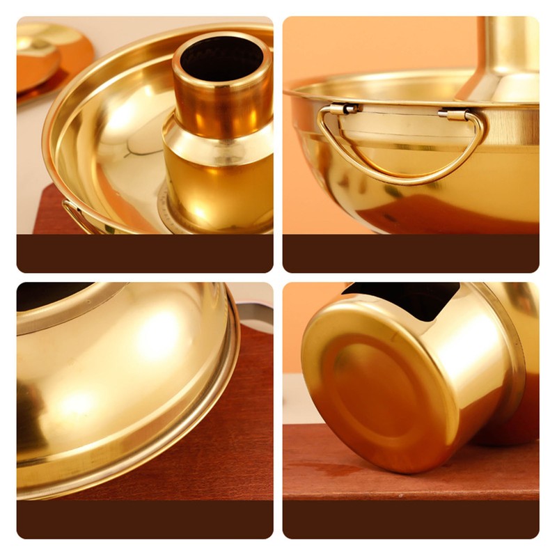 Stainless Steel Dry Ice Hot Pot Light Luxury Exquisite Milk