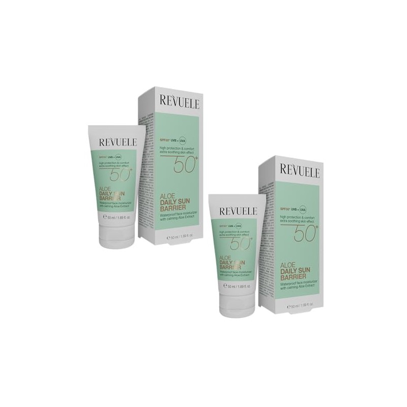 REVUELE Aloe Daily Sun Barrier SPF 50+ Pack of 2