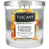 Tuscany Fireside Evening 3-Wick Glass Jar Candle
