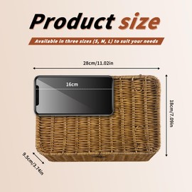 SereneJoy Handcrafted Storage Baskets with Lids - Perfect for Toys, Kitchen Utensils, and Bathroom Organization - Multi-Purpose (M)