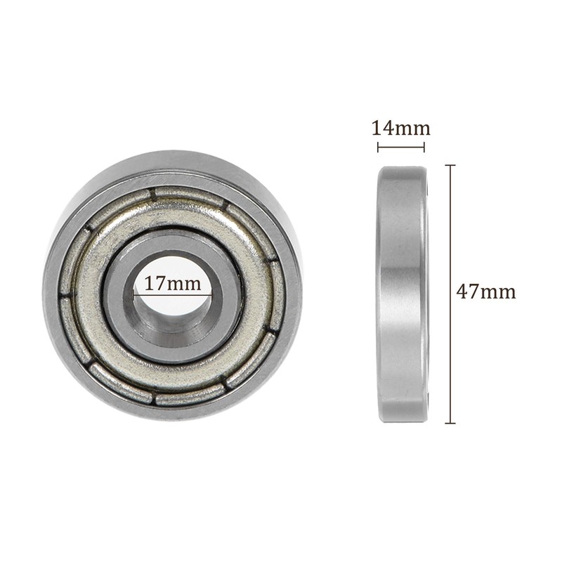Kozelo 4pcs 623ZZ Ball Bearings 3x10x4mm Chrome Steel Double Shielded